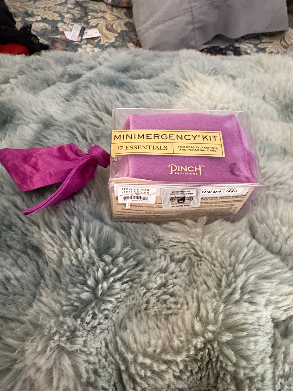 Nwt Anthropologie Mini Emergency Kit Velvet Cosmetic Emergency Kit  Purple